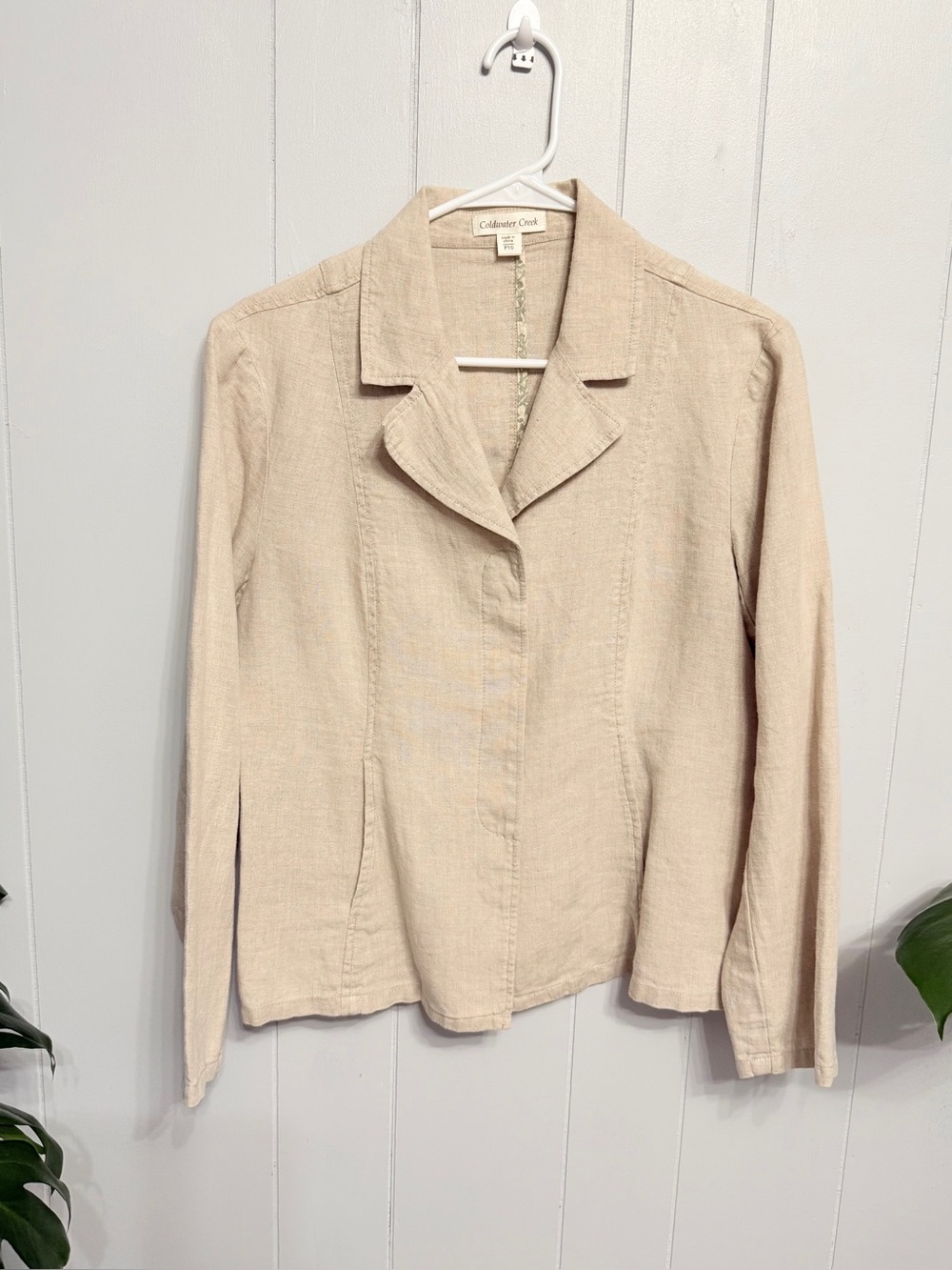 Coldwater Creek Women's Cream Blazer (photo #1 true color)